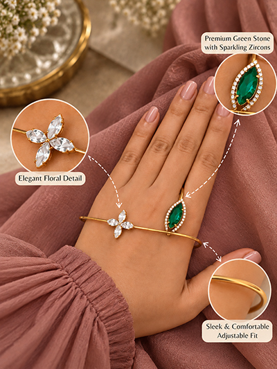 Elegant Gold Hand Jewelry Showcase