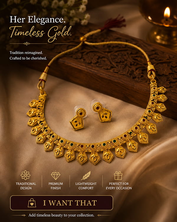 Timeless Gold-Tone Traditional Necklace Set1 copy (1)
