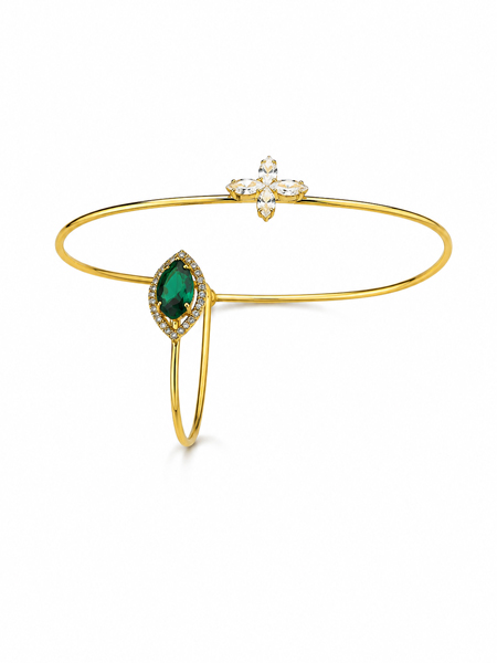 emerald-bloom-palm-cuff