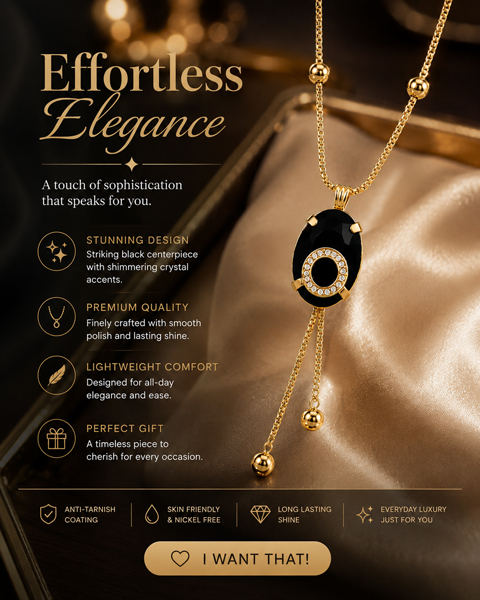 gold-tone-black-oval