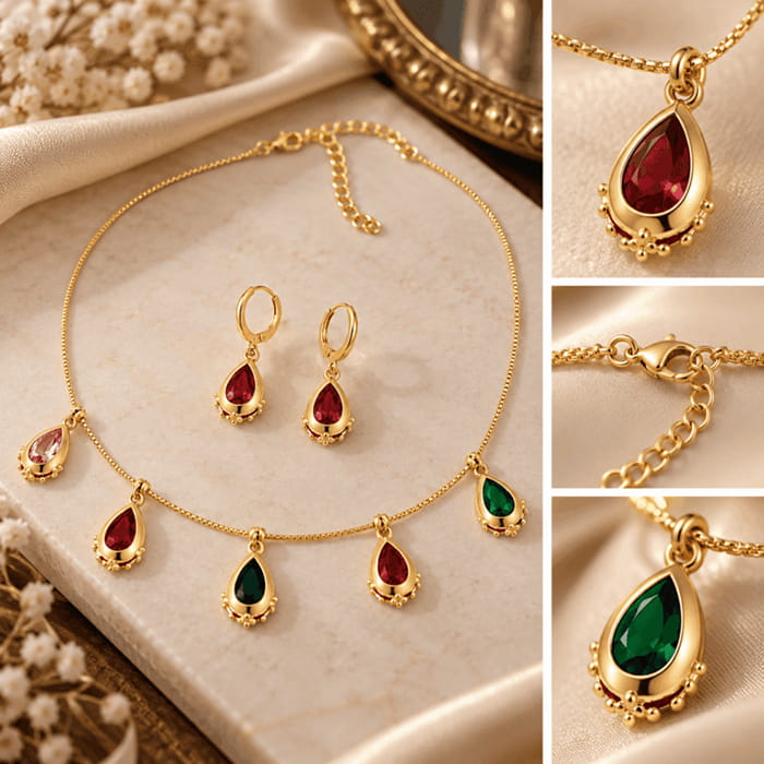 multicolor teardrop