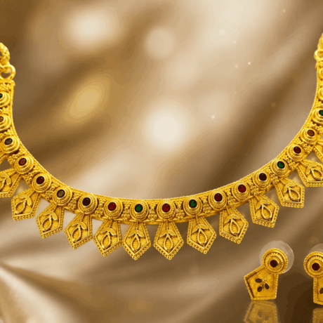 Timeless Gold-Tone Traditional Necklace Set